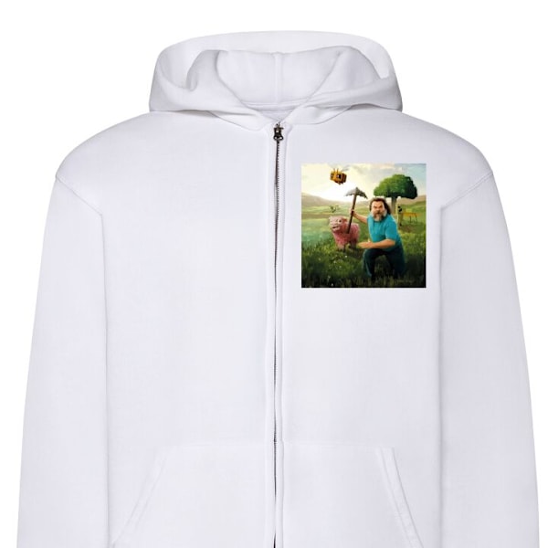 Zip-Hoodie til Børn | Hættetrøje med Lynlås A Minecraft Mo hvid one size