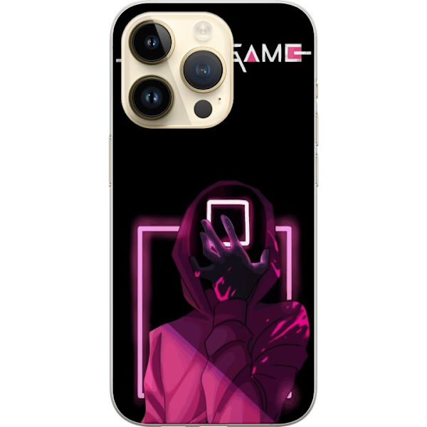 Apple iPhone 15 Pro Läpinäkyvä kuori Squid Game Teema Suosittu Sarja Motiivi Graafinen Ikoninen Suunnittelu Aasialainen Popkulttuuri Jännitys Draa