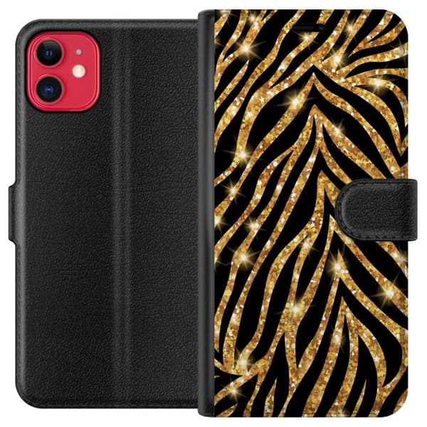 Yhteensopiva Lompakkokotelo Apple iPhone 11 Kulta & Kiiltää