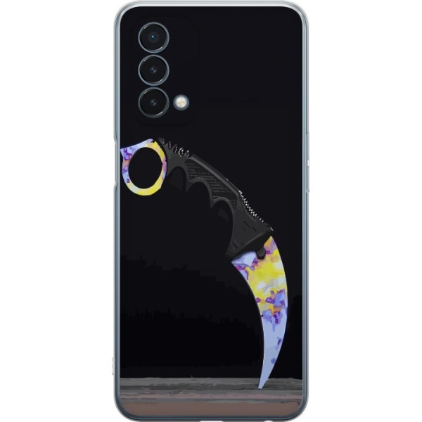 OnePlus Nord N200 5G Gennemsigtig cover Karambit / Butterfly /