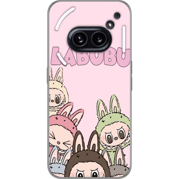 Nothing Phone (2a) Genomskinligt Skal Labubu Pop Mart Karaktärer Figurer Samlarobjekt Populär Figurserie Design Pop Mart Toy Art Motiv