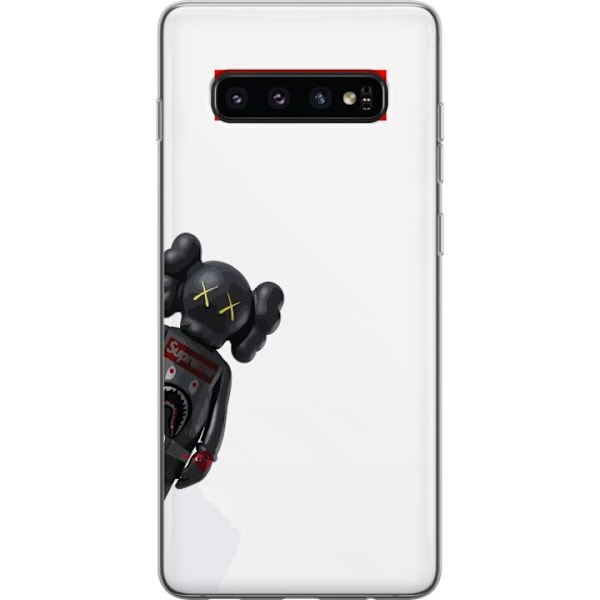 Samsung Galaxy S10 Läpinäkyvä kuori KAWS Supreme