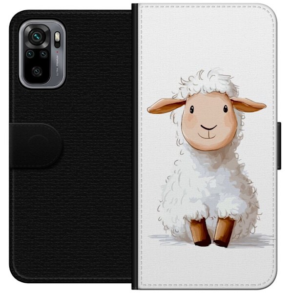 Xiaomi Redmi Note 10S Plånboksfodral Sött Lamm – tecknad s