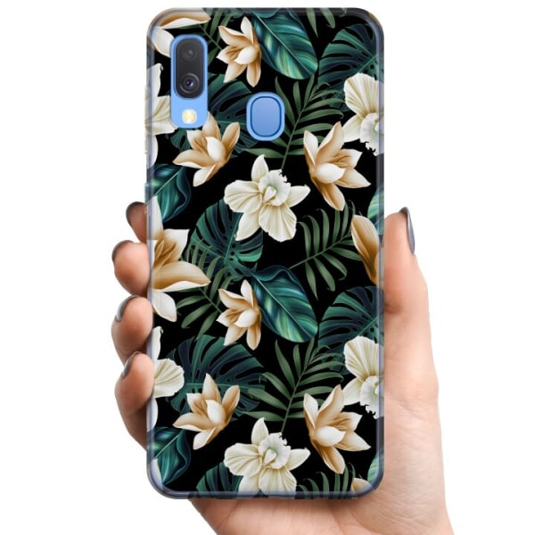 Samsung Galaxy A40 TPU Mobilskal Blommor