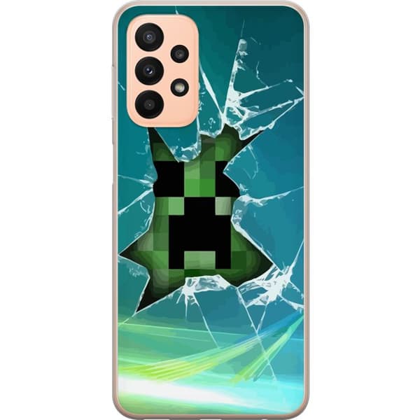 Kompatibelt Mobildeksel til Samsung Galaxy A23 Minecraft