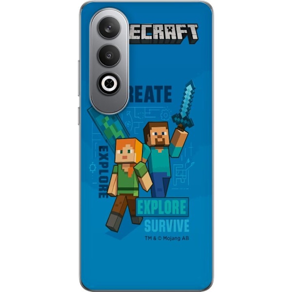 OnePlus Nord CE4 Läpinäkyvä kuori Minecraft Luolastot