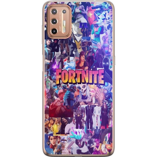 Motorola Moto G9 Plus Läpinäkyvä kuori Fortnite