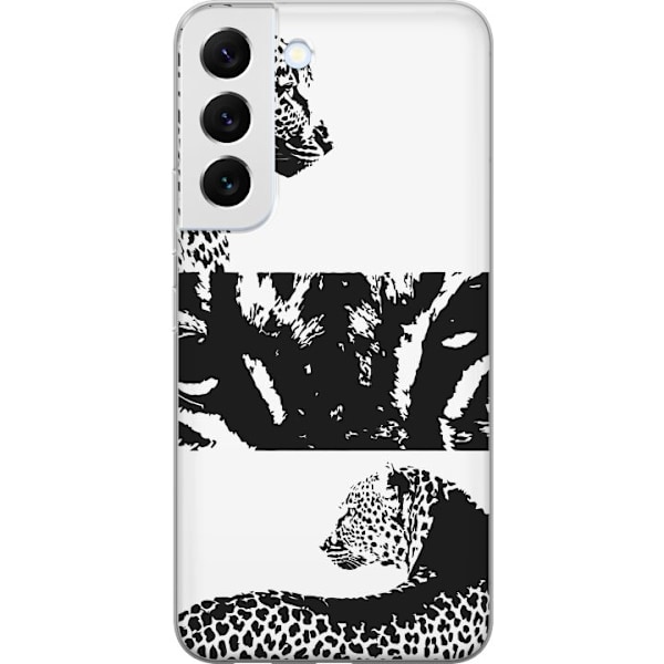 Samsung Galaxy S22+ 5G Läpinäkyvä kuori Leopard Faces