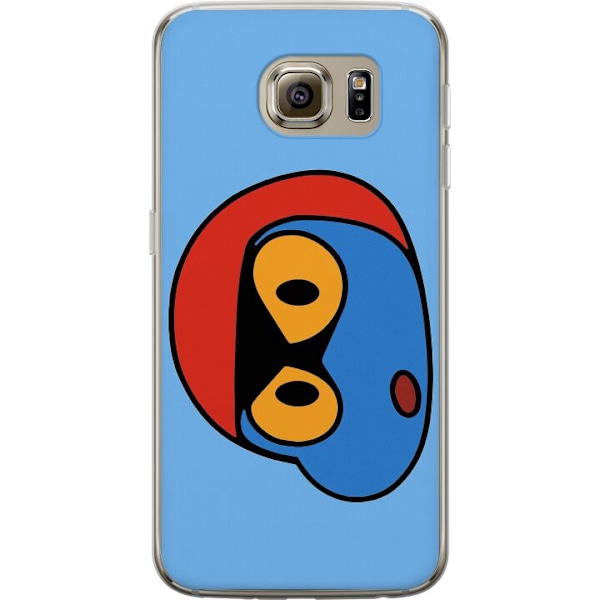 Samsung Galaxy S6 Läpinäkyvä kuori Bold Bot Head