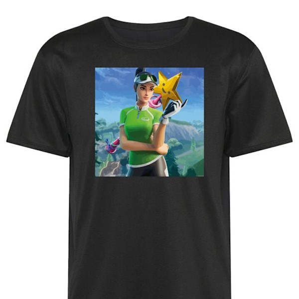 Tränings-T-shirt | Sport-T-shirt för Vuxen Fortnite svart Small