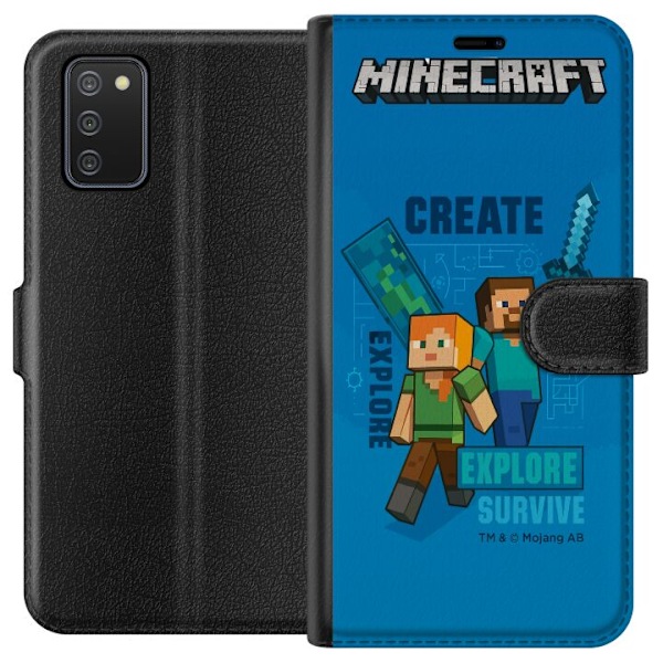 Samsung Galaxy A02s Tegnebogsetui Minecraft Huler