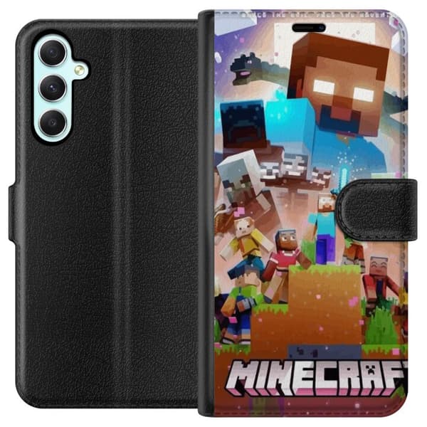 Kompatibelt Plånboksfodral till Samsung Galaxy A34 Minecraft