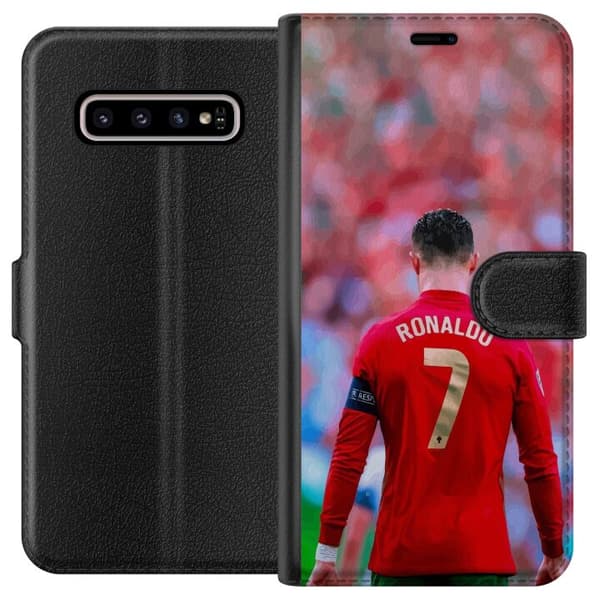 Kompatibelt Lommeboketui til Samsung Galaxy S10+ Ronaldo