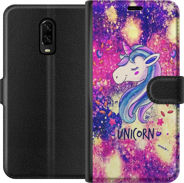 Kompatibelt Plånboksfodral till OnePlus 6T Unicorn Enhörning