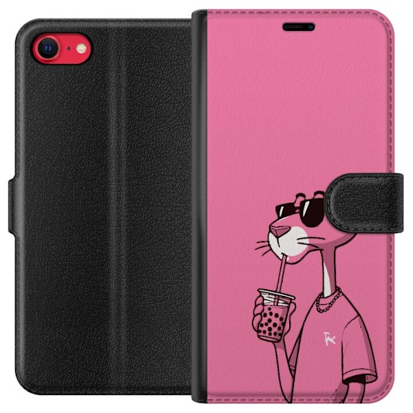 Apple iPhone 7 Tegnebogsetui Pink Panther Drink