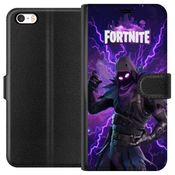 Apple iPhone 5 Lompakkokotelo Fortnite Raven