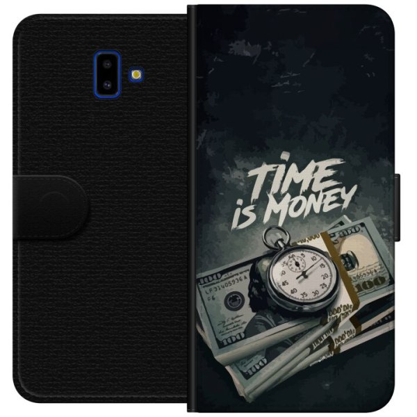 Samsung Galaxy J6+ Plånboksfodral Tid är pengar
