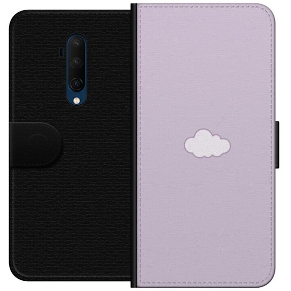 OnePlus 7T Pro Plånboksfodral Lila Moln – minimalistiskt moln på lila bakgrund
