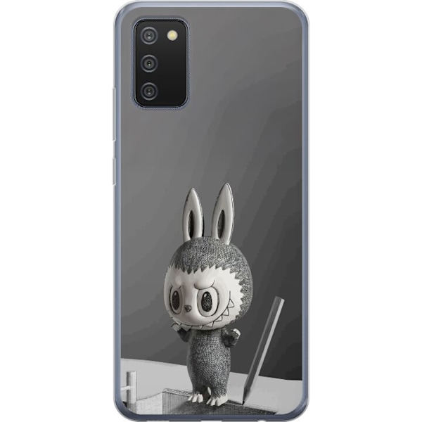 Samsung Galaxy A02s Läpinäkyvä kuori Pop Mart MEGA LABUBU LABUBU Sketch 1000%