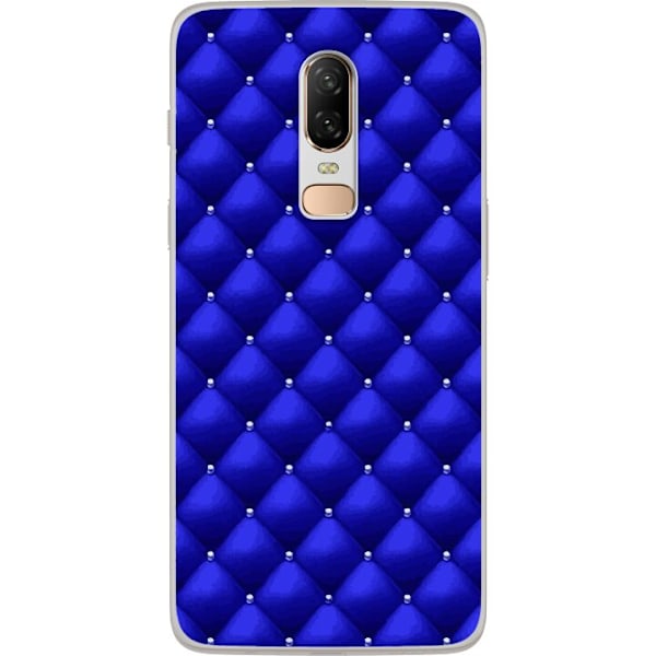 OnePlus 6 Gennemsigtig cover Luksuriøs Blå