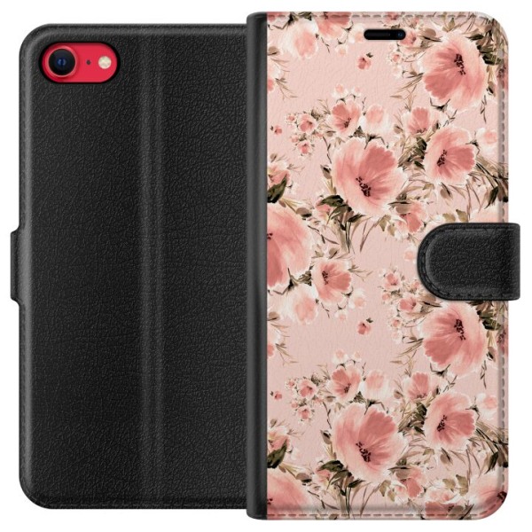 Apple iPhone SE (2020) Lommeboketui Blomster