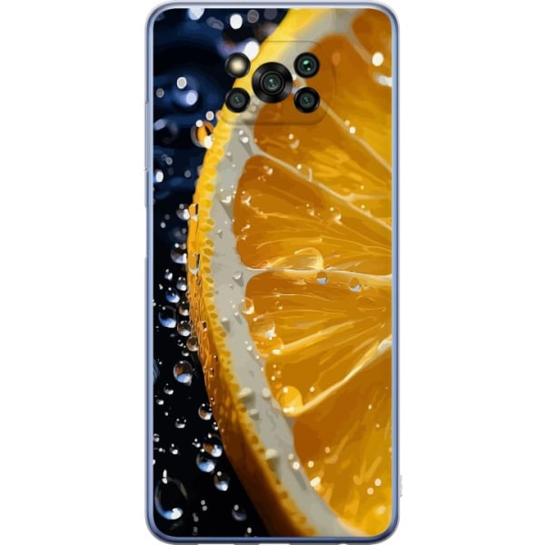 Xiaomi Poco X3 Pro Gennemsigtig cover Appelsin
