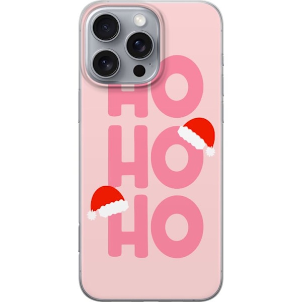 Apple iPhone 16 Pro Max Genomskinligt Skal HO HO HO - God Jul