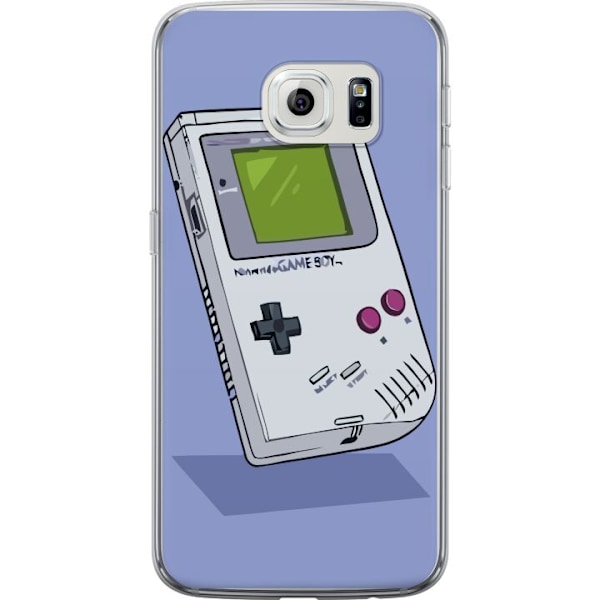 Samsung Galaxy S6 edge Genomskinligt Skal Game Boy Lila