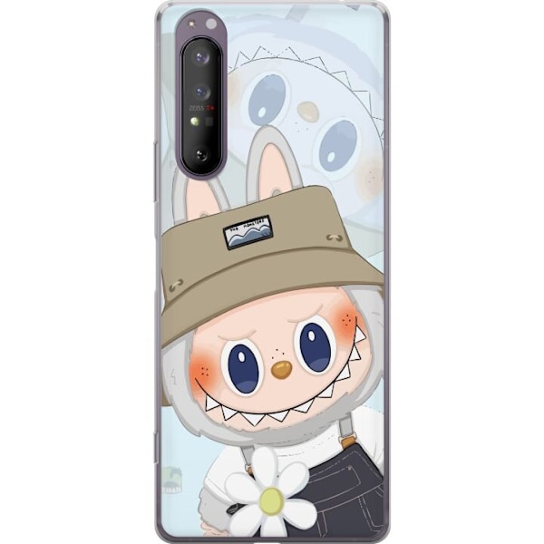 Sony Xperia 1 II Läpinäkyvä kuori Labubu hattuineen - Pop M