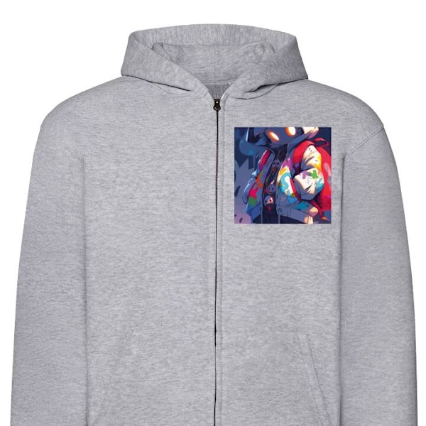 Zip-Hoodie | Hættetrøje med Lynlås til Voksne Anime