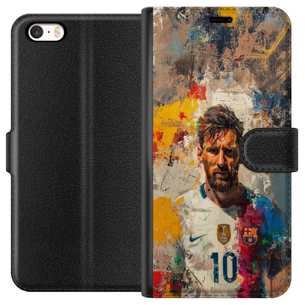 Apple iPhone SE (2016) Lommeboketui Messi Art