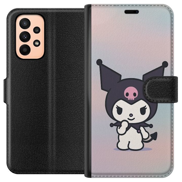 Samsung Galaxy A23 Lompakkokotelo Kawaii Sanrio Kuromi