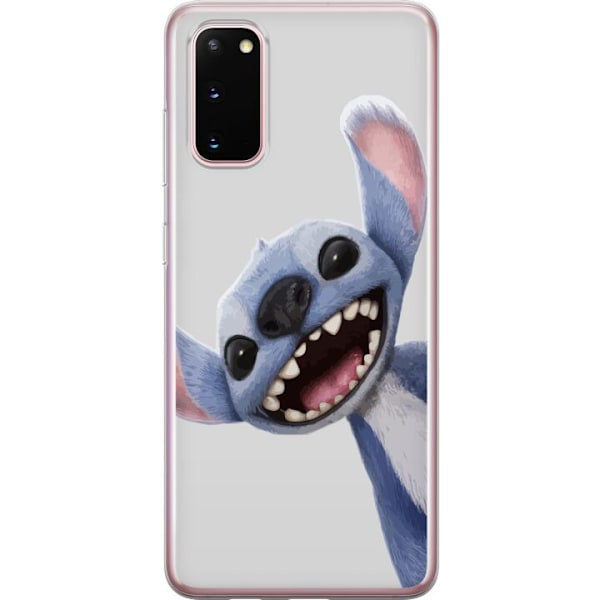 Samsung Galaxy S20 Genomskinligt Skal Stitch i Fart – Kawaii Design för Fans & Barn
