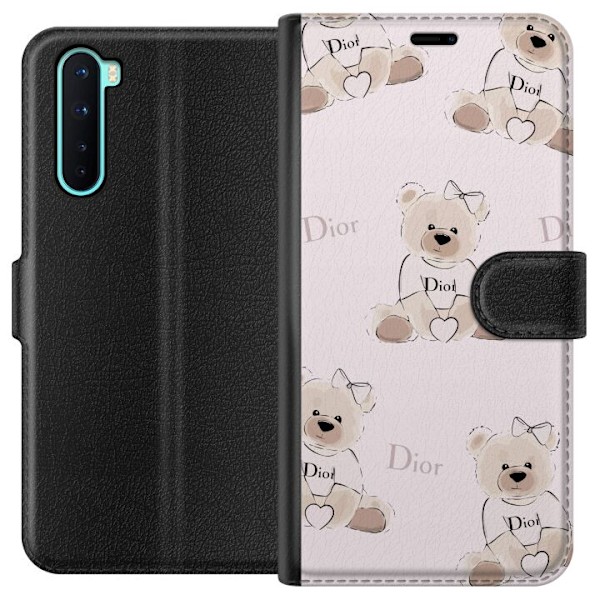 OnePlus Nord Lompakkokotelo Teddy Dior Vibes - ylellinen nalle