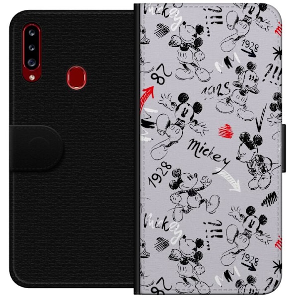 Samsung Galaxy A20s Lommeboketui Disney mønster