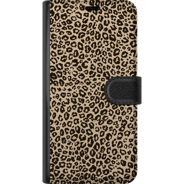 Kompatibel Tegnebogsetui til Samsung Galaxy S24 Leopard Mønster