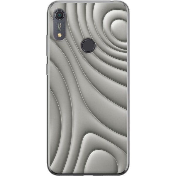 Huawei Y6s (2019) Läpinäkyvä kuori Hopea-aallot