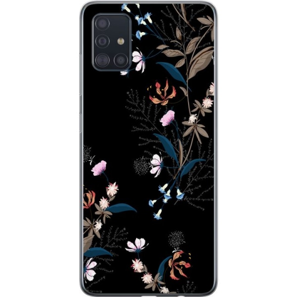 Samsung Galaxy A51 Gennemsigtig cover Blomster