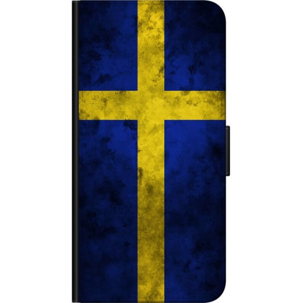 Samsung Galaxy J4+ Lommeboketui Sverige Flag