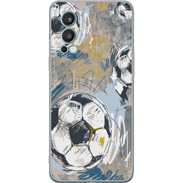 OnePlus Nord 2 5G Gjennomsiktig deksel Fotball