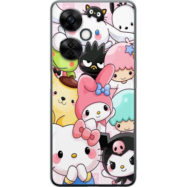 OnePlus Nord CE3 Genomskinligt Skal Kawaii Sanrio Crew