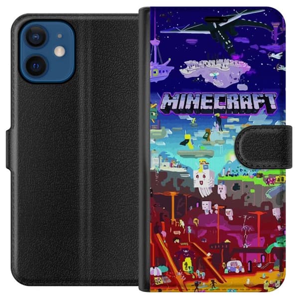 Kompatibelt Plånboksfodral till Apple iPhone 12 mini Minecraft