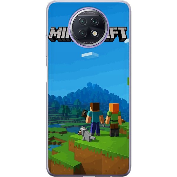 Xiaomi Redmi Note 9T Läpinäkyvä kuori Minecraft Key Art