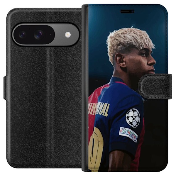 Google Pixel 9 Plånboksfodral Lamine Yamal – Barcelonas Won