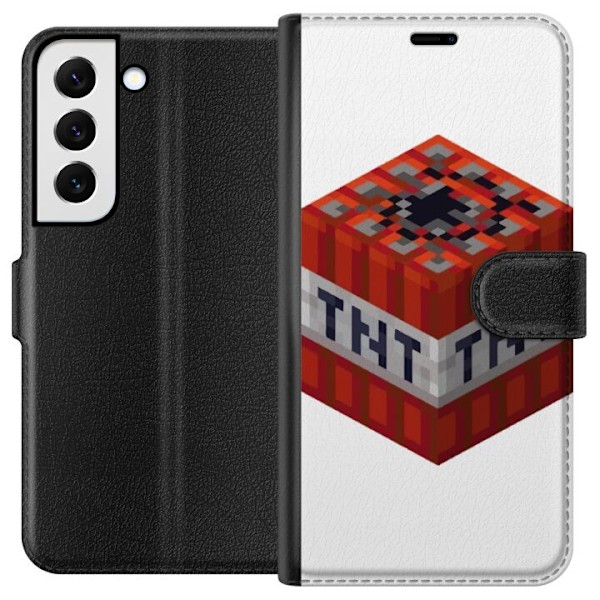 Samsung Galaxy S22+ 5G Plånboksfodral Minecraft TNT