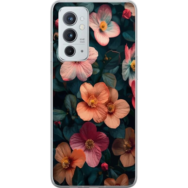 OnePlus 9RT 5G Genomskinligt Skal Blommor