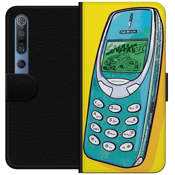 Xiaomi Mi 10 Pro 5G Tegnebogsetui Nokia 3310, Snake 2, hold so