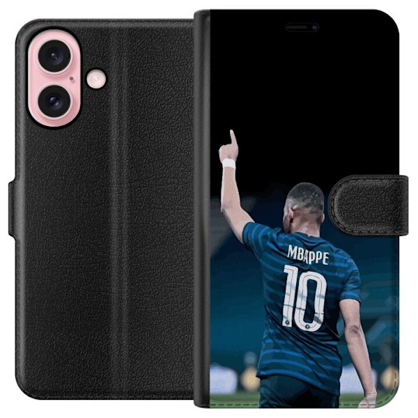 Apple iPhone 16 Tegnebogsetui Frankrig - Kylian Mbappé