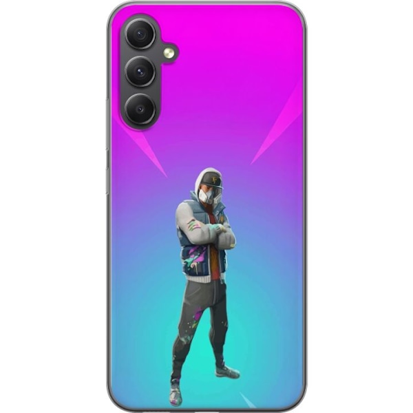 Samsung Galaxy A16 5G Läpinäkyvä kuori musta ritari fortnit