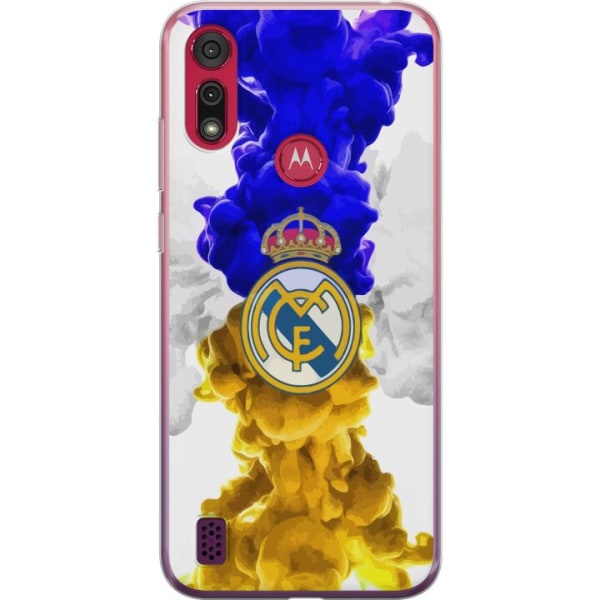 Motorola Moto E6s (2020) Genomskinligt Skal Real Madrid Färge